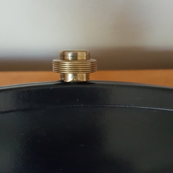 Vintage Mid Century Navy Blue Leather Handbag Purse - Picture 7 of 8